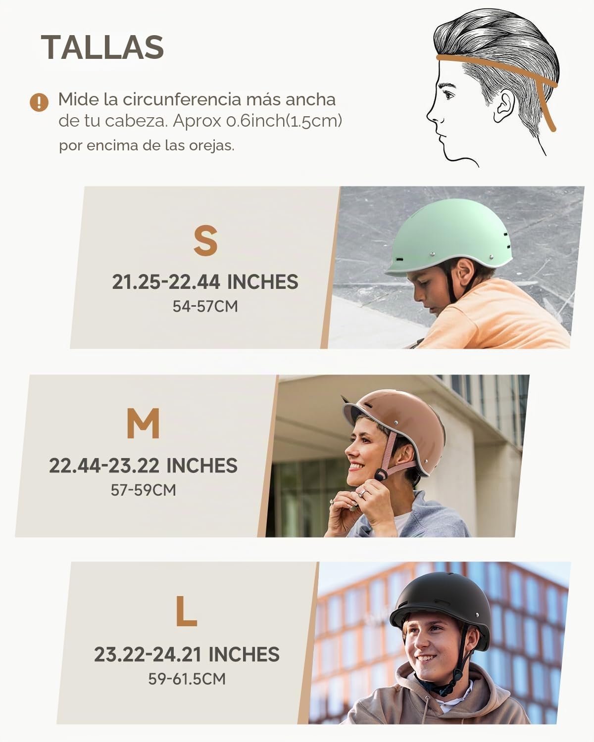 Findway Casco de bicicleta para hombre y mujer, casco de ciclismo para el tráfico urbano y viajeros, ofrece protección para ciclismo de carretera, patinaje y bicicleta eléctrica, con 14 canales de