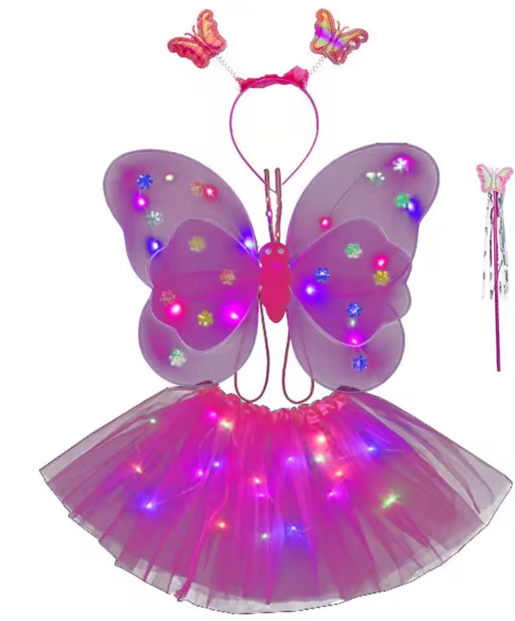 Fantasia Feminina Adulta Infantil Com Led Asas Varinha Branca 30 Cm em promoção! Veja a oferta e mais achadinhos de Pijamas & Fantasias Infantis 2 Hoje é o melhor dia para comprar Fantasia Feminina Adulta Infantil Com Led Asas Varinha Branca 30 Cm com aquele preço maroto! Promoção! Aproveite a oferta! 2