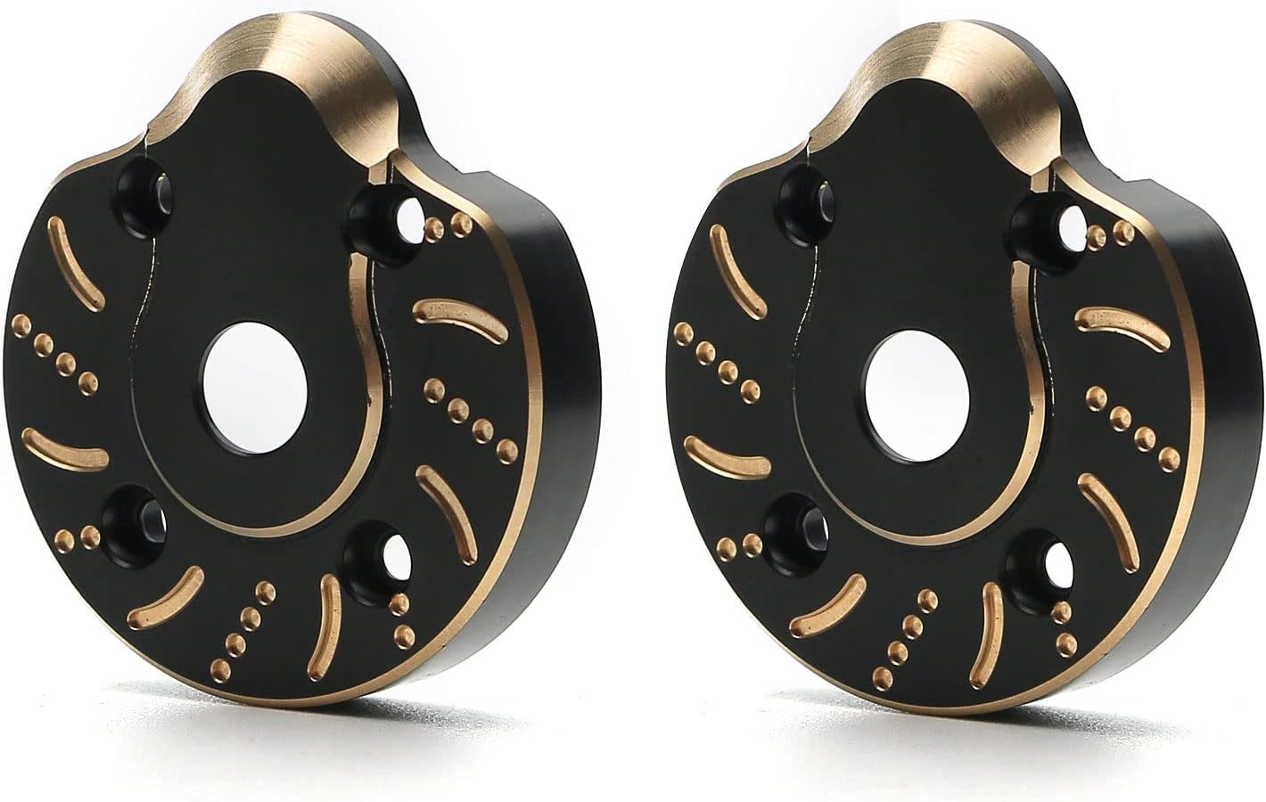 kingsea 2Pcs Brass Weight 94g Outer Portal Drive Housing Compatible with Axial SCX10 III AXI03007 Capra Unlimited Trail Buggy UTB 1/10 Rc Crawler Steering Knuckle Cover Counterweight