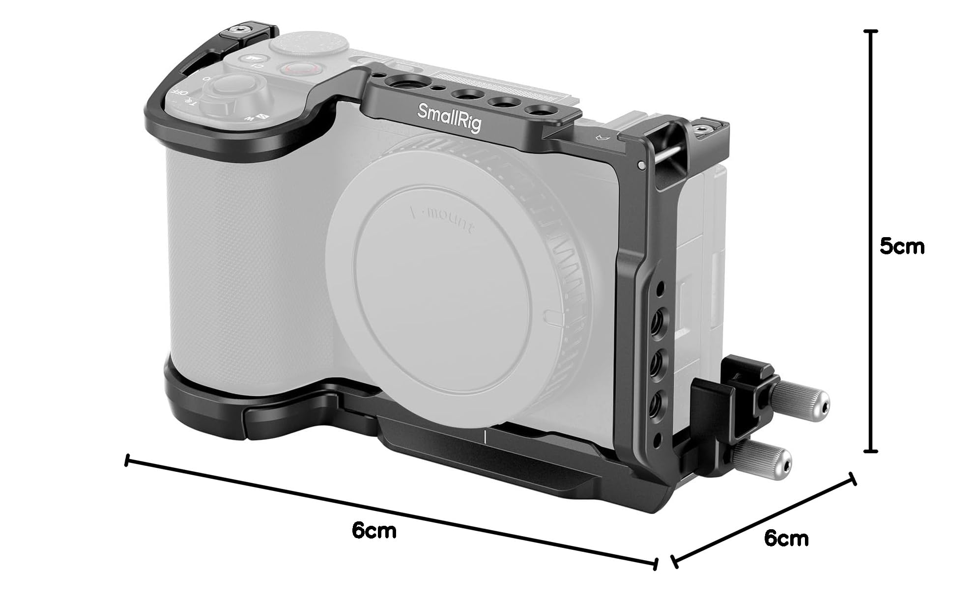 SMALLRIG ZV-E10 II Cage Kit per Sony Alpha ZV-E10 II con Morsetto per Cavi per HDMI, Accesso Completo, Piastra a Sgancio Rapido Integrata per Arca, Foro di Posizionamento da 3/8"-16 per ARRI - 4867