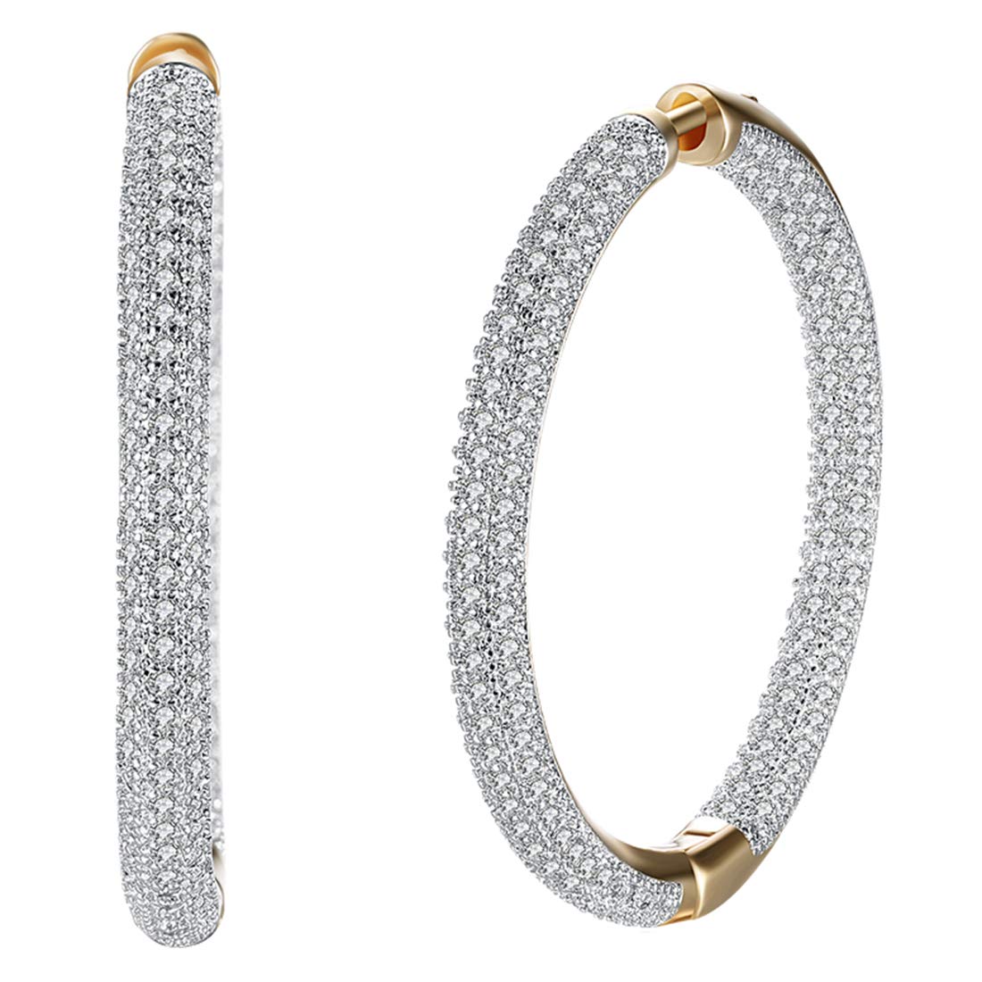 See full amazon price history chart for Peora 18K Gold Plated studded with Diamond Cut CZ Large Hoop Earrings for Women Peora 18K Gold Plated studded with Diamond Cut CZ Large Hoop Earrings for Women (B07PTQSQQB) Amazon Price History, Amazon Price Tracker