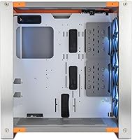 Vista 7 de InWin Dubili - Chasis para juegos de torre completa (serie iBuildiShare) con ventilador ARGB preinstalado x 4 (gris titanio)