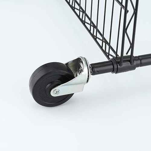 Miniatura 2 de Ruedas giratorias de 2 pulgadas para estanterías de alambre, vástago roscado de 14 pulgadas, juego de 4 ruedas de repuesto industriales de goma