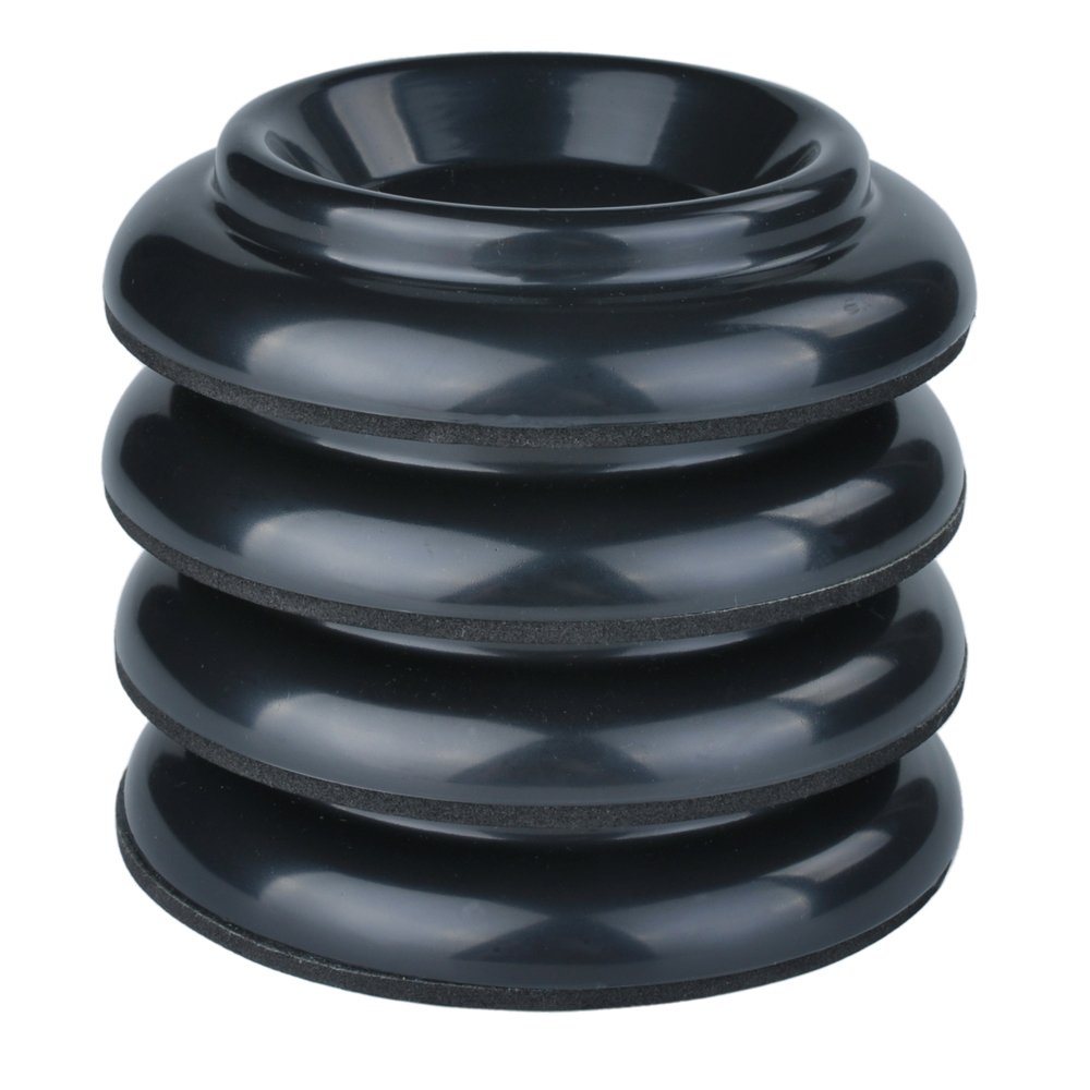 Lot de 4 Protections antidérapantes pour roulettes de Pied de Piano Vertical - par KingPoint - en Plastique ABS Plastique Noir