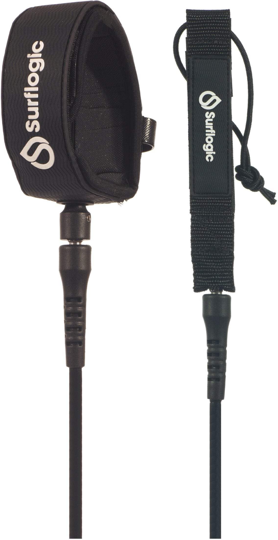 SURF LOGIC Surflogic Leash Pro 7 Black Accessoires pour Adulte, Unisexe, Noir, Taille Unique