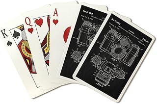 Lantern Press Blackboard Patent, Camera with Exposure Meter (52 Playing Cards, Poker Size Card Deck with Jokers)
