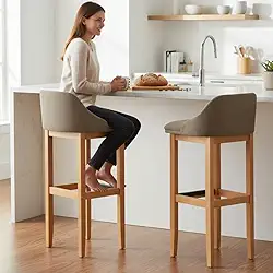 Kit 2 Banquetas Realeza Americano Moderno Balcão cozinha