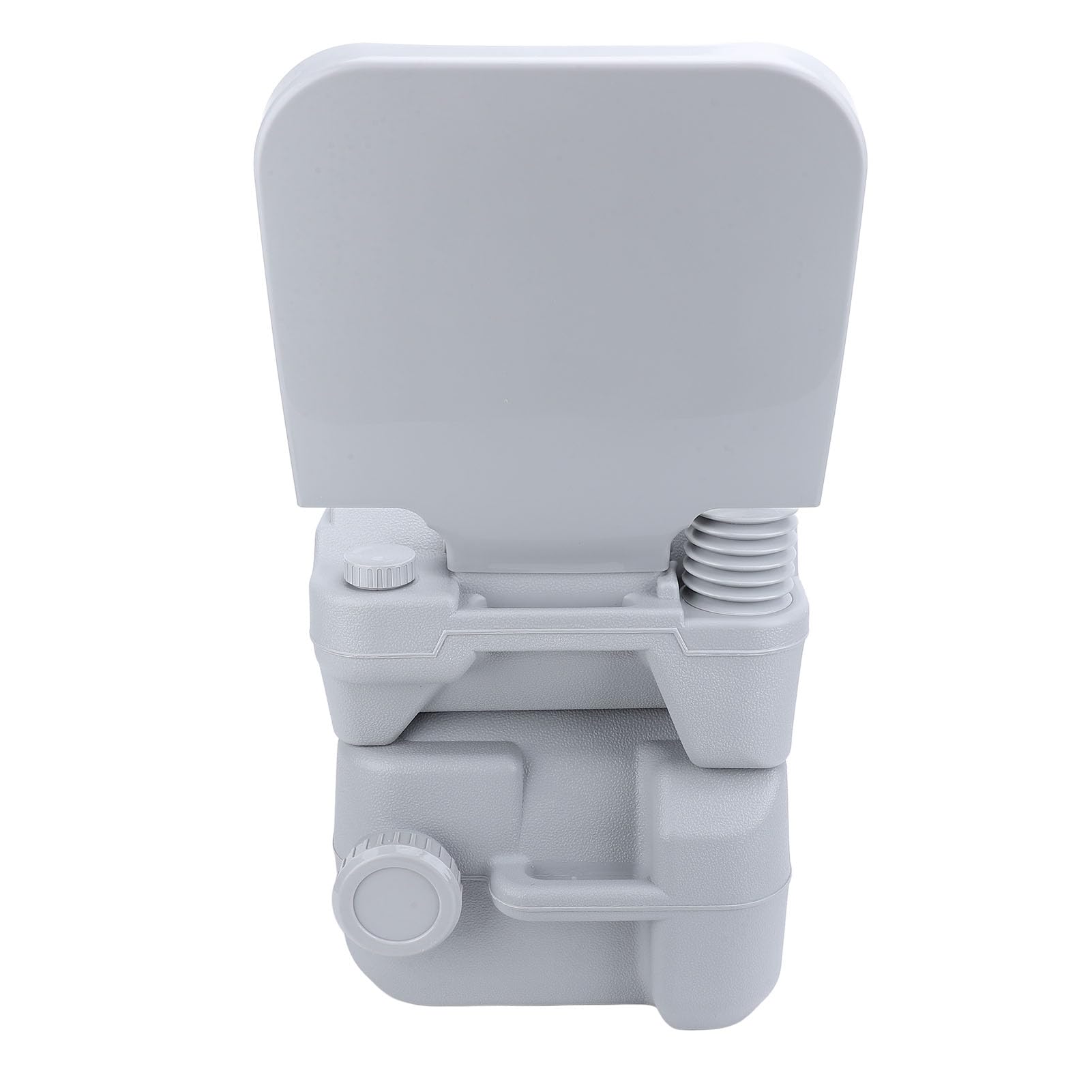 Inodoro Portátil RV 20L Gris con Alta Capacidad de Carga para Acampar y Viajes Marinos Fácil Descarga (Doble salida)