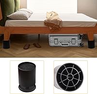 Vista 4 de Elevadores de cama de 4 pulgadas resistentes con almohadilla antideslizante que soporta hasta 4,000 libras, redondos para sofás, sofá, escritorio