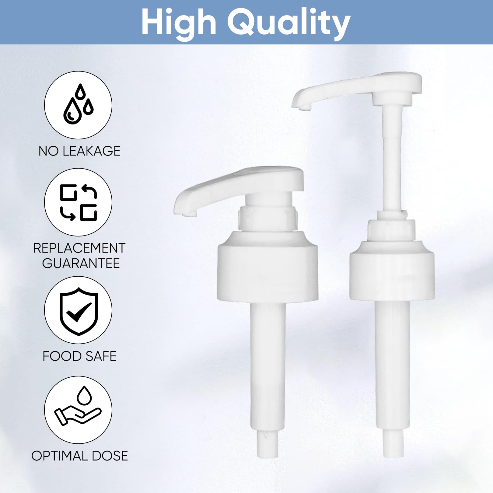 2 distributori di pompa, compatibili con pompa di sciroppo di caffè Monin, dispenser di sciroppo a scatto per pompa dosatrice da 10 ml, testa di pompa, per bottiglie da 700 ml e 1000 ml