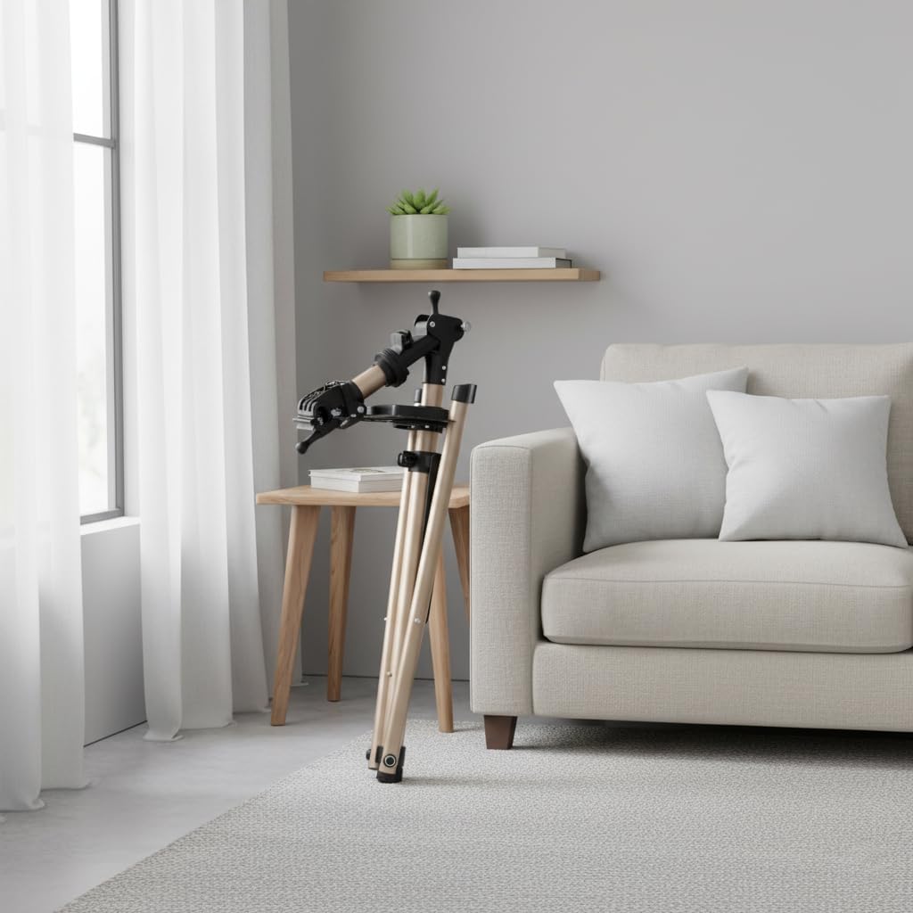 teraysun Bike Repair Stand, Foldable Aluminum Alloy Bicycle Workstand for Road and Mountain Bikes with Height Adjustable Feature