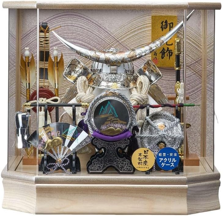 伊達政宗 五月人形 伊達政宗 兜飾り 六角アクリルケース入り 東京久月