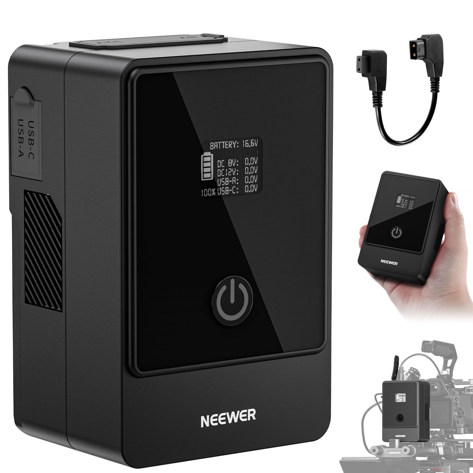 NEEWER ミニVマウントバッテリー 6800mAh 99Wh Amazon.com : Neewer Mini V Mount Battery 6800mAh 99Wh 14.5V