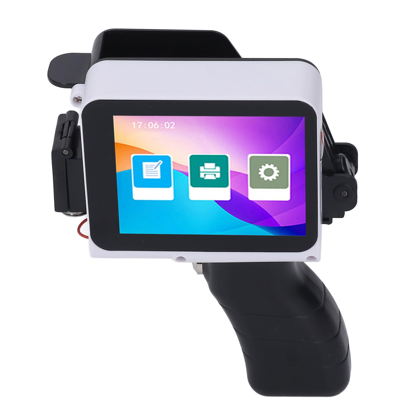 Yanmis Imprimante à Jet d'encre Portable, Imprimante à Jet d'encre Portable, écran Tactile HD, Interface Utilisateur Simple, Hauteur D' Réglable de 2 à 12,7 Mm pour Code-Barres, Date,