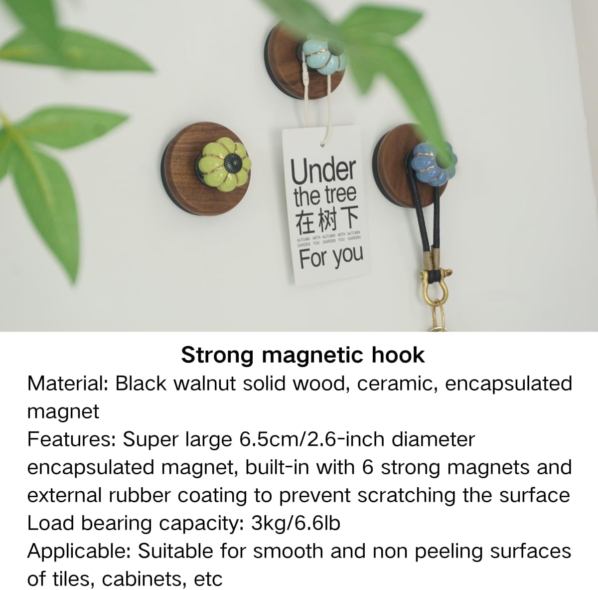 3 Pcs Colorful Magnetic Hooks Heavy Duty Magnet Hook Strong Neodymium Magnetic Coat Hooks Magnetic Hanger for Refrigerator, Metal Door, Locker for Hanging Towel, Coat, Bag, Umbrella (Yellow)