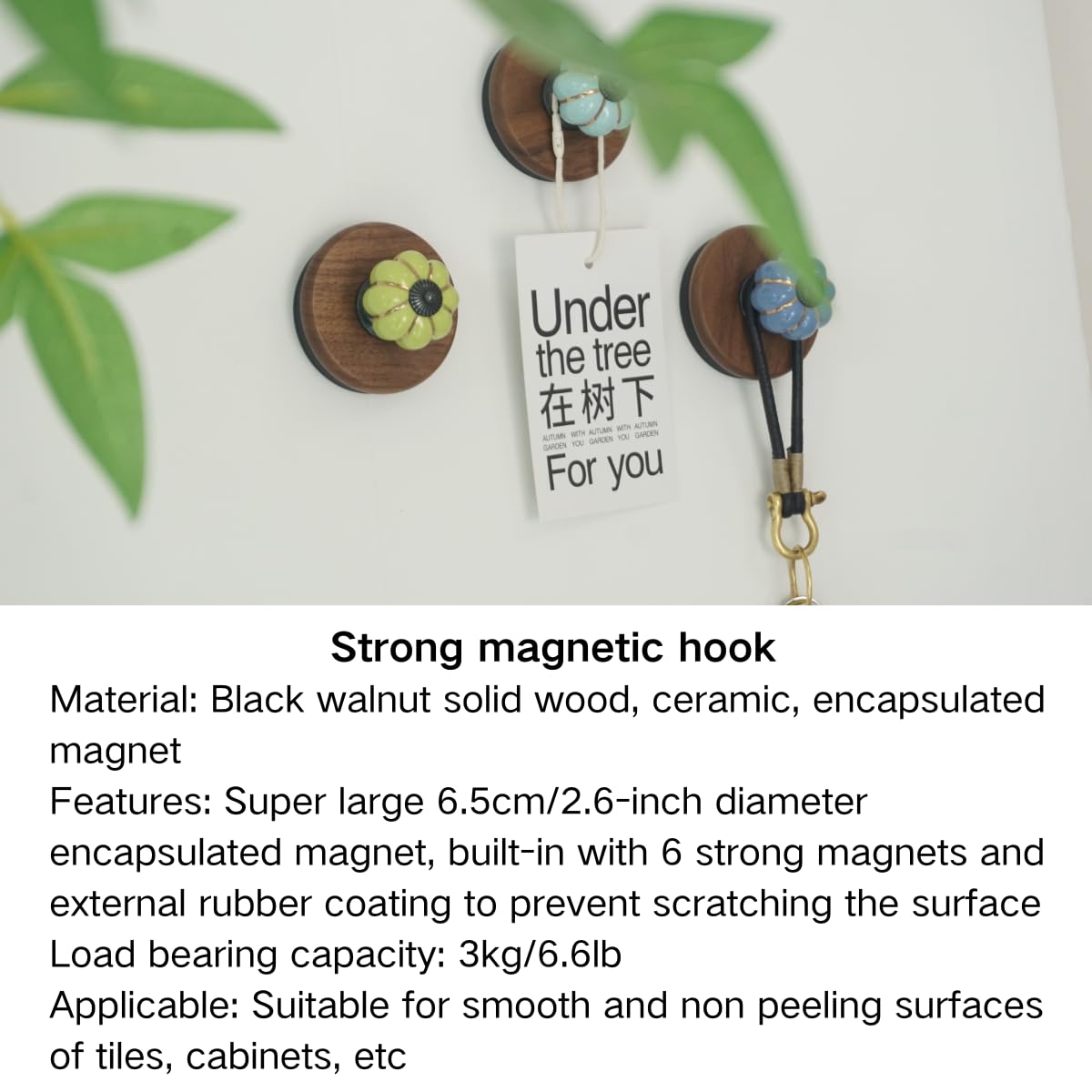 4 Pcs Colorful Magnetic Hooks Heavy Duty Magnet Hook Strong Neodymium Magnetic Coat Hooks Magnetic Hanger for Refrigerator, Metal Door, Locker for Hanging Towel, Coat, Bag, Umbrella (B)