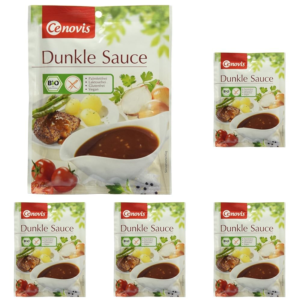 Cenovis Bio Dunkle Sauce, Vegan, 20g (Packung mit 5)
