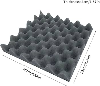 Amazon.co.jp: 10本防音スポンジ 吸音フォーム 防音室 遮音