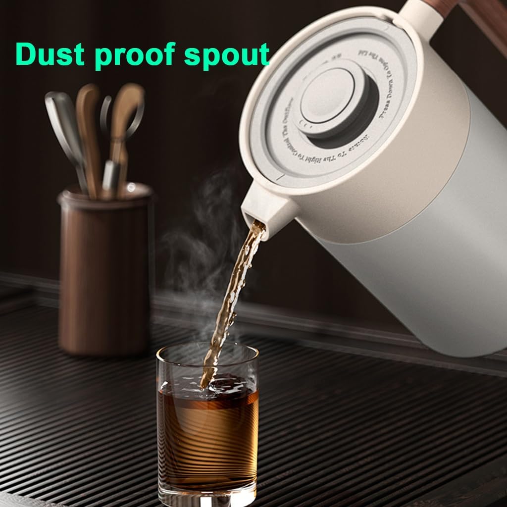 Caraffa termica da 800 ml, teiera termica con rivestimento in ceramica, thermos sottovuoto a doppia parete, filtro rimovibile in acciaio inox per bevande calde o fredde