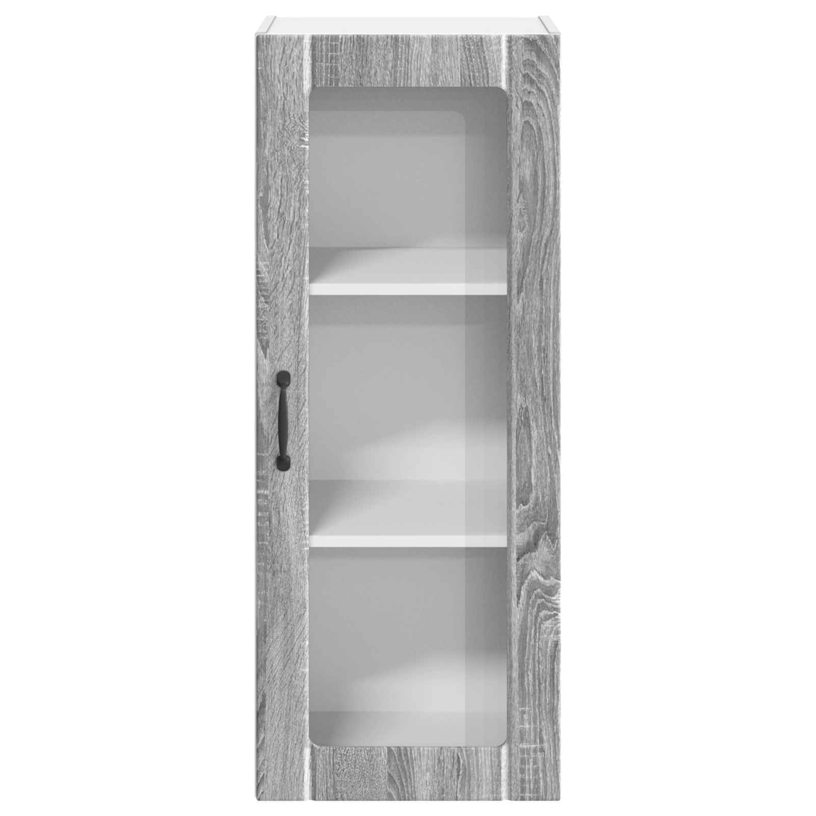 ATOMSTACK MAKER Mobile da cucina 40 x 31 x 100 cm, finitura Sonoma grigia, armadio da parete in legno con ante scorrevoli, moderno, salvaspazio e portata fino a 60 kg, per interni