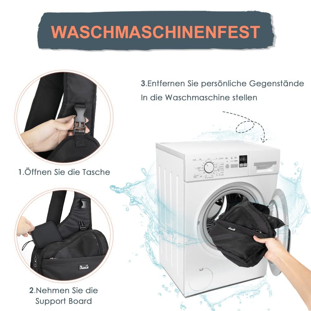 Nasjac Haustier Hund Riemen-Fördermaschine, Welpe Reisetasche Tote Hundetasche Verstellbarer Gepolsterter Gurt Atmungsaktives Netz Harte Untere Stütze Kordelzug Vordertasche Waschbar, Unter 3KG