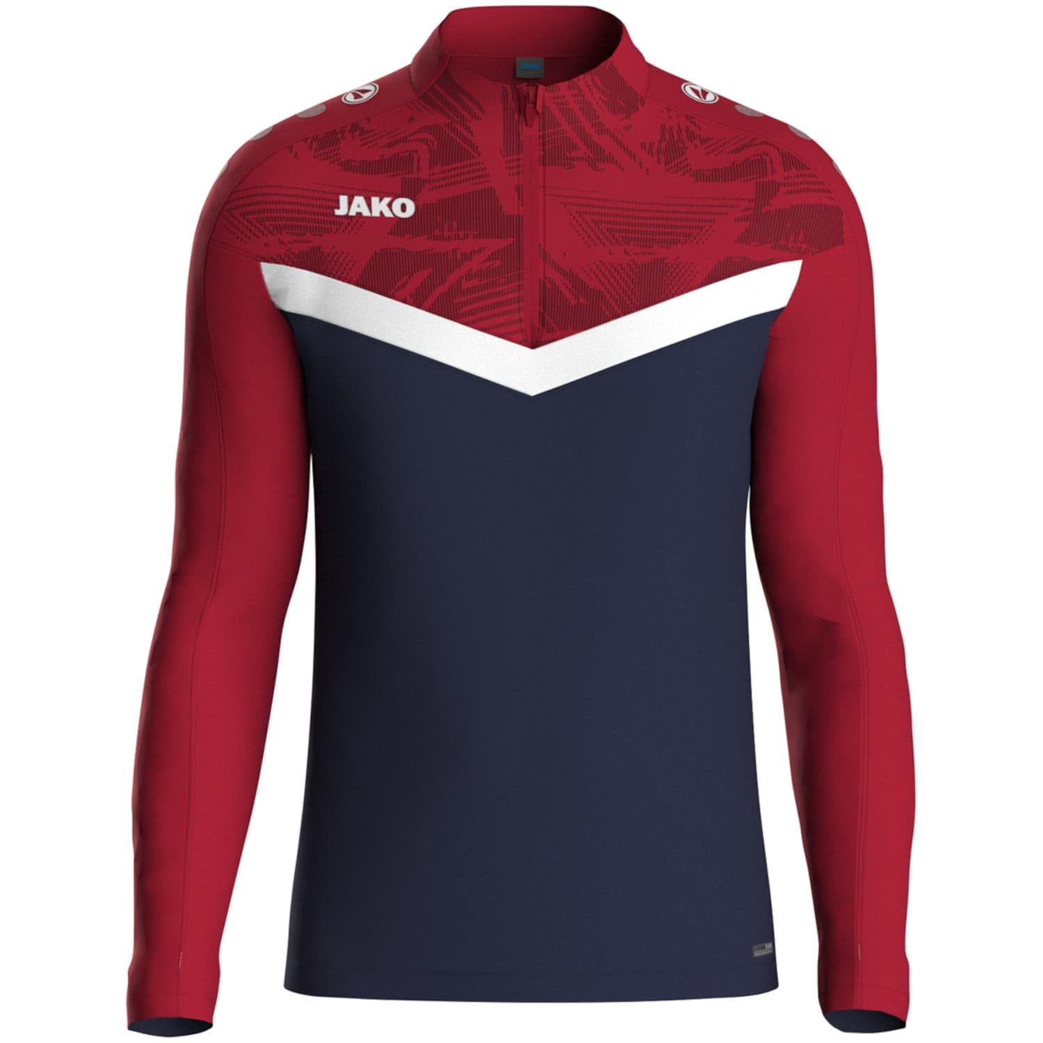 Sweatshirt de sport unisexe bleu marine rouge JAKO avec polaire chaude et respirante - 3