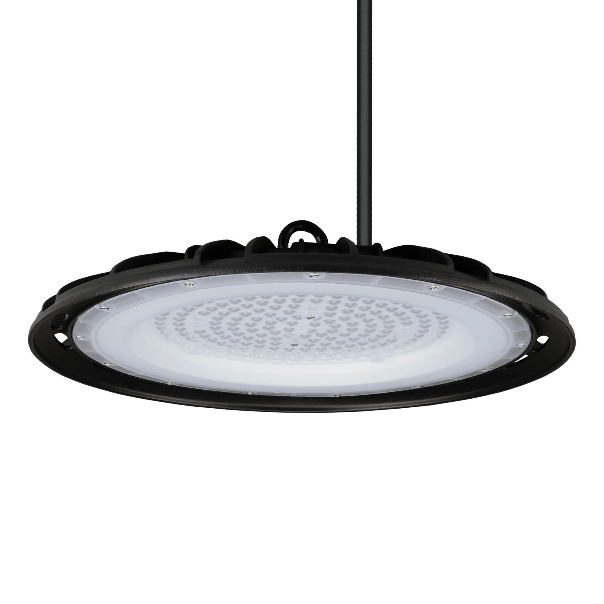 Ledvion - LED High Bay, IP65, 150W, 110 lm/W, Warm White, 3000K, Ceiling Lights, Garage Lighting, Work Light, Factory, Warehouse