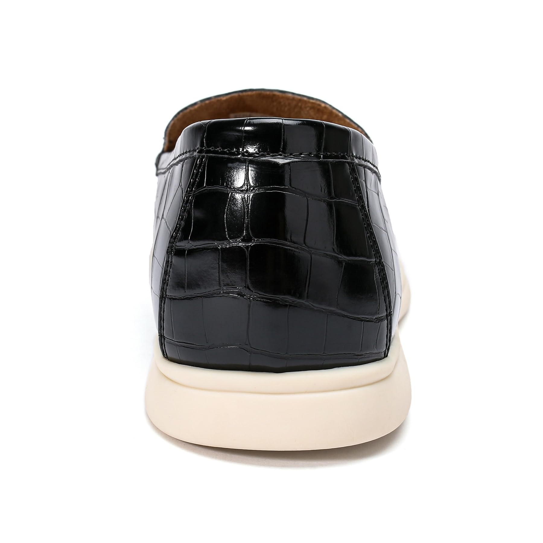 Allthemen Mocasines Hombre Casuales con Estampado de Cocodrilo Elegante Loafers sin Cordones Plano Cómodo