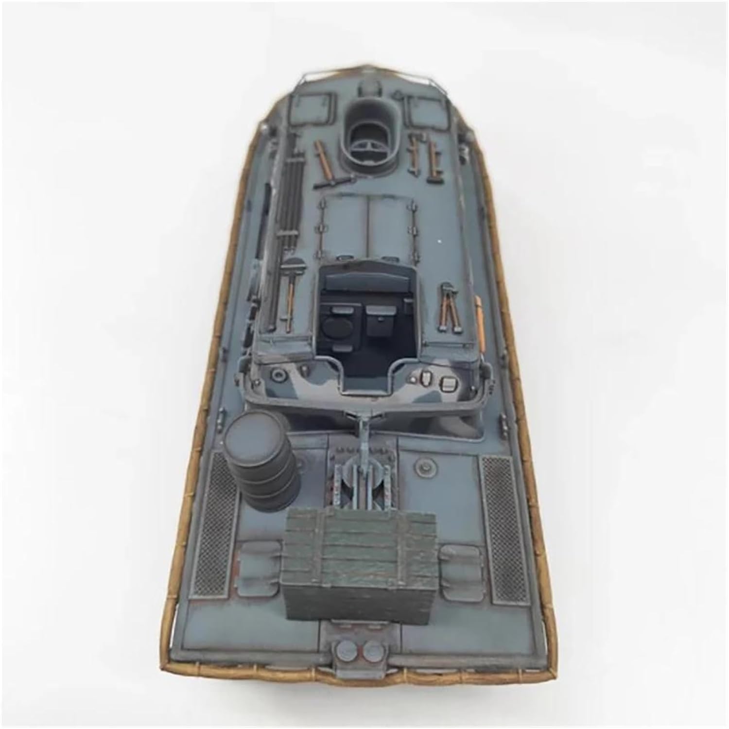 Realistic Tank 1:72 Scale for German Waterways Amphibious Tank Model Kit Static Die Casting Collectible Ornaments Static Tank Model