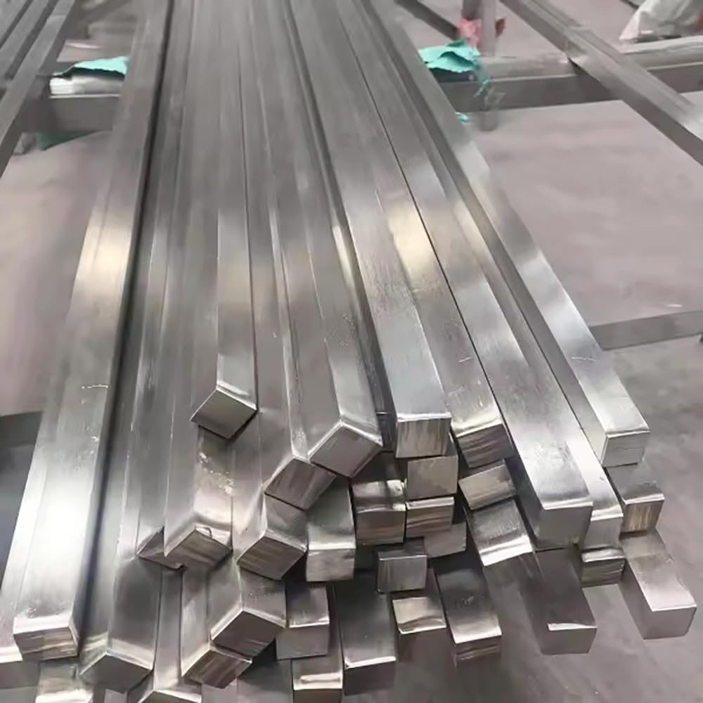 Barra piatta in acciaio inox, 304, per modellini di aeroplani ed elicotteri, lunghezza 100 mm, sezione trasversale quadrata