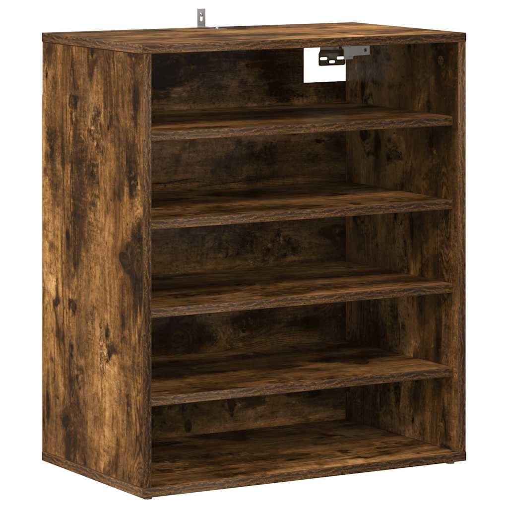 Schuhschrank Grau Sonoma aus Holzwerkstoff 60x35x70 cm mit viel Stauraum platzsparend für Flur Schlafzimmer Schuhregal Schuhablage Schuhständer Schuhgestell