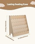 VEVOR Montessori Bookshelf, 5-Tier Scalloped Kids Bookshelf, Front Facing Toddler Bookcase, Dual Hooks for Hanging Backpacks, Baby Bookshelf for Kids Room, Living Room, Entryway, Nursury, Preschool