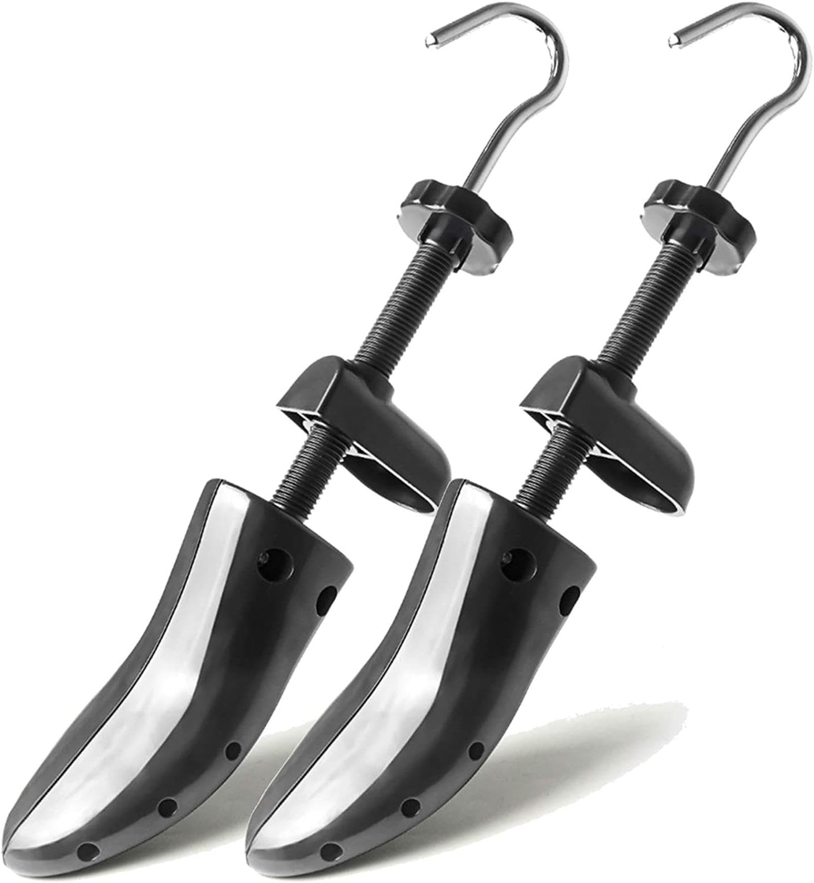 Hormas Zapato Camilla Plástico, Soporte ajustable para zapatos de aleación, Zapatos expansores Zapatos expansores Ancho y alto, Estante moldeador de zapatos para hombres y mujeres ( Color : Black