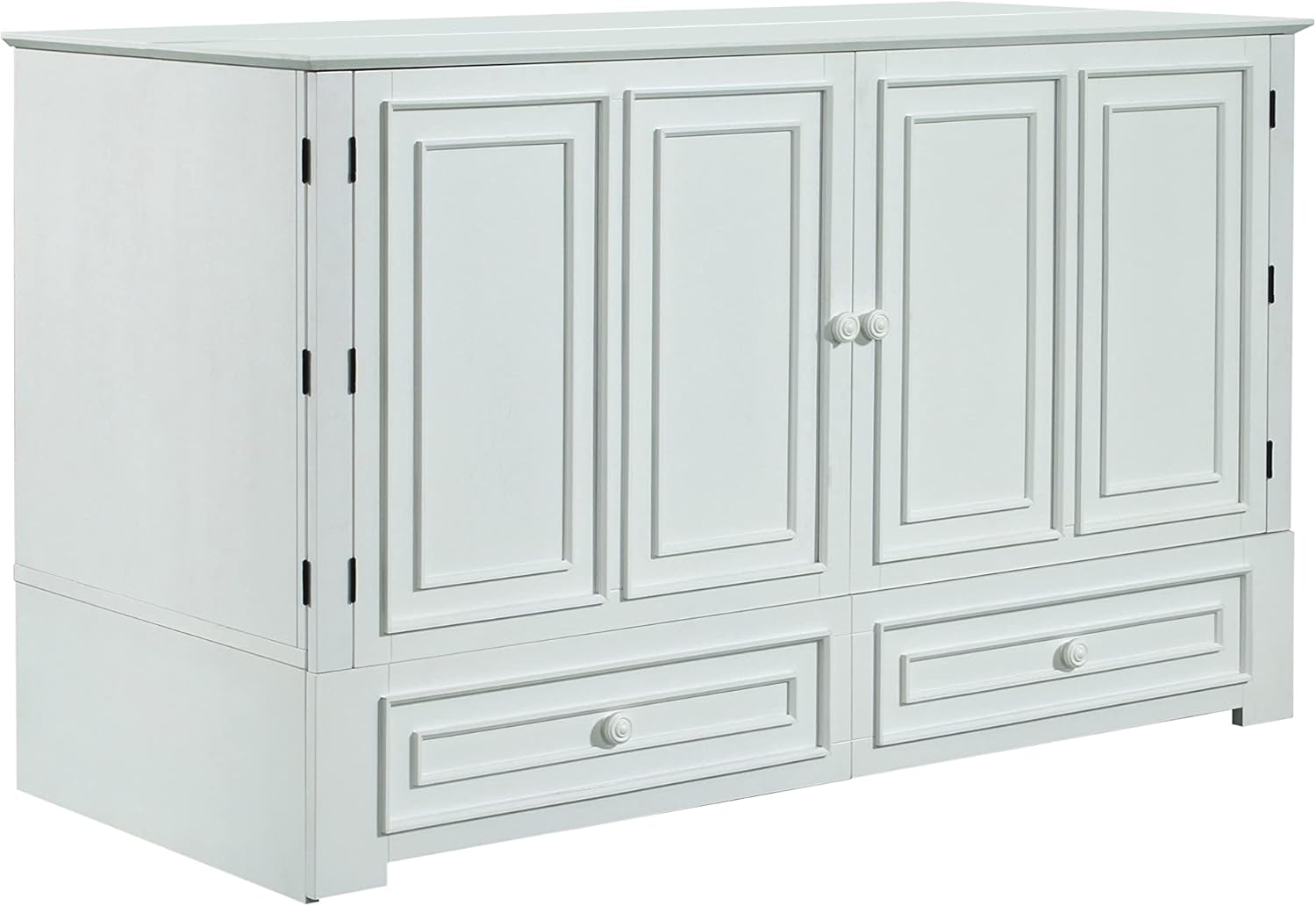 Amazon｜Emurphybed Paradiseo Murphy キャビネットチェストベッド 充電ステーション付き 8インチ (クイーン、ホワイト)｜フレーム＆マットレスセット オンライン通販