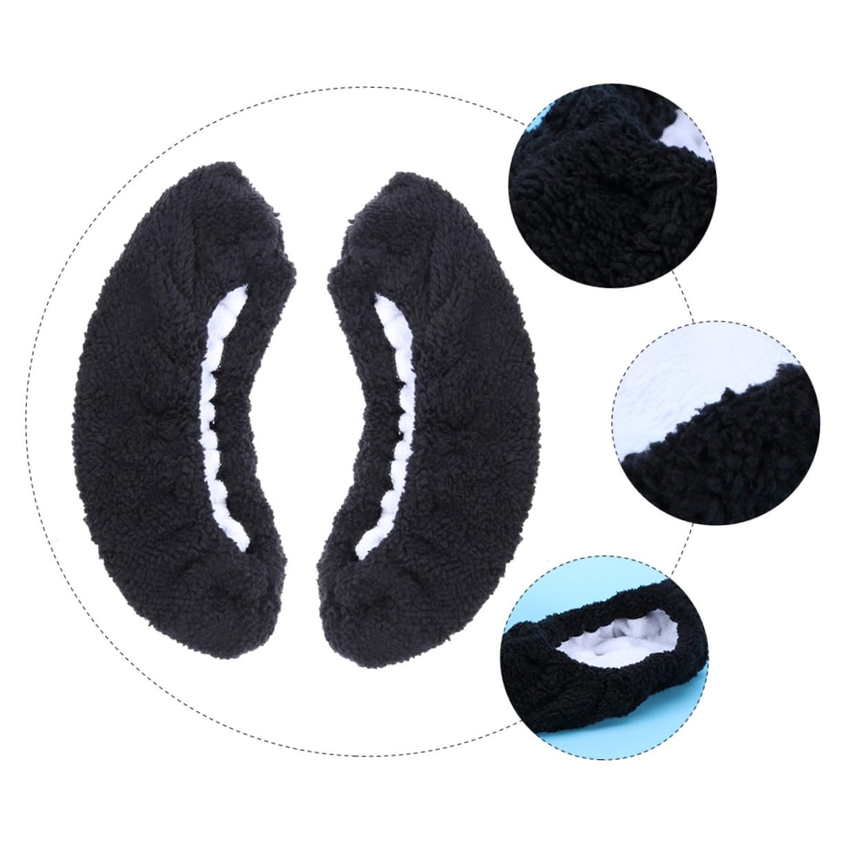 PRETYZOOM 2 Paia Coprilame per Ghiaccio in Peluche Elasticizzato Protezione Antiruggine e Assorbente per Lame Hockey Copertura Pratica e Leggera per Pattinaggio