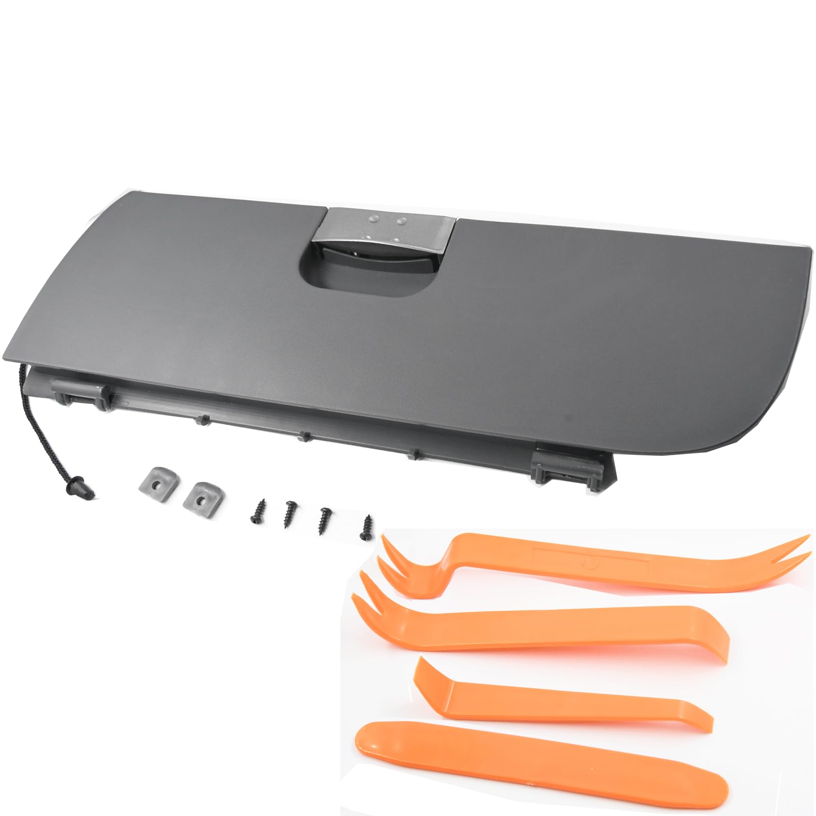 veicoli con guida a sinistra Coperchio del vano portaoggetti Maniglia a ribalta Coperchio del vano portaoggetti compatibile con Citroen C1 Peugeot 107 Toyota AYGO Grigio