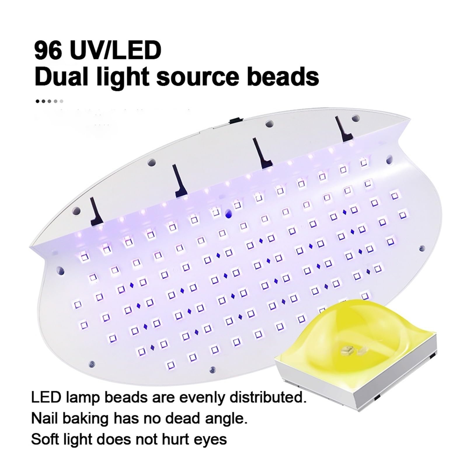 Lampa UV do paznokci, 256W LED lampa UV do paznokci poręczne paznokcie suszarka do paznokci do Manicure lampa UV LED do utwardzania wszystkich żelowych lakierów do paznokci narzędzia do paznokci do do