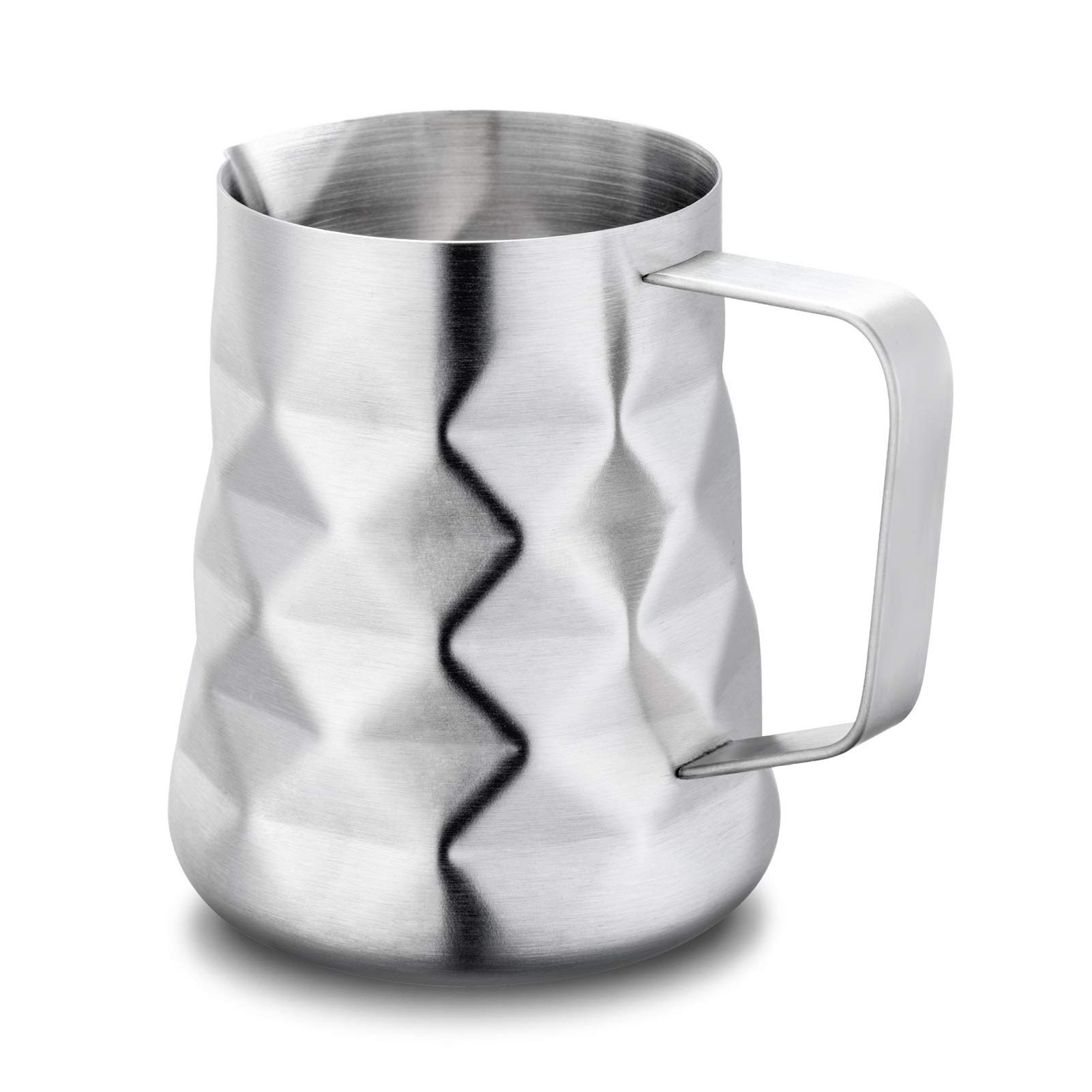 Dzbanek do Spieniania Mleka Mleko Frothing Dzban Ze Stali Nierdzewnej Kawa Espress Mlik Dzbanek Diament Special Powierzchni Szczotkowane Wykończenie Kawy Creamer Milk Milk (Size : 600ml)