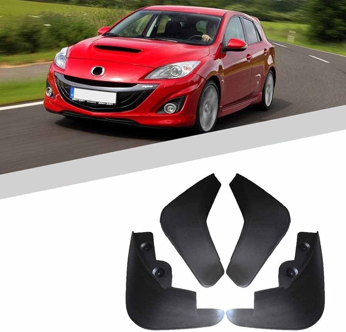 Fengxh Normal No-Drill Mudflaps For Mazda 3 2009-2012, Bolt-On Kit, Road Legal