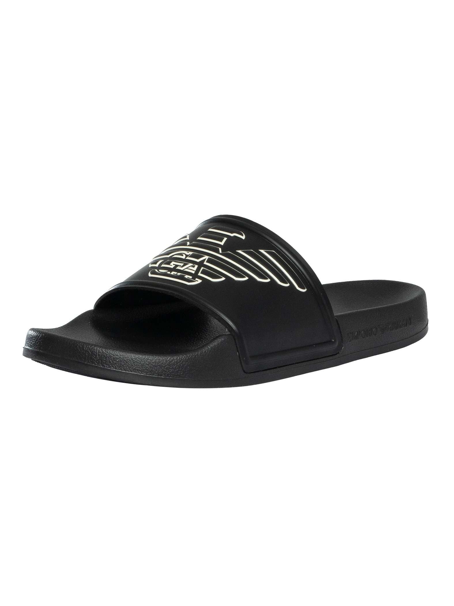 Emporio Armani Sandales à brides pour homme, idéales pour la mer, la piscine et la plage, article EX000042 AF22189