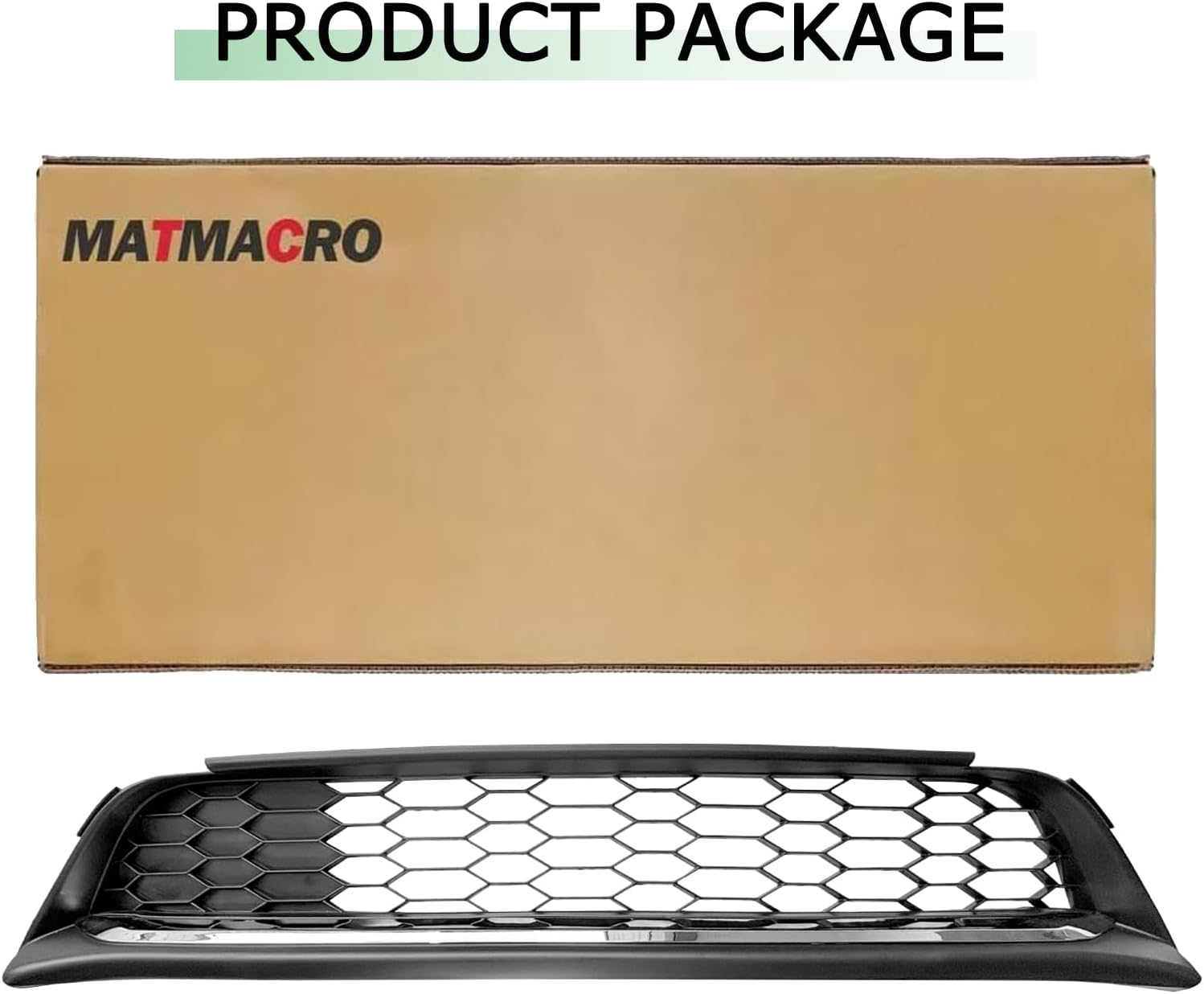 Front Bumper Grille Compatible for Honda Accord Lower Grill 2016 2017 HO1036126