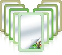 Vista 27 de Dandat 10 piezas de espejos pequeños para niños, seguros, a prueba de roturas, 15 x 10 cm, espejos indestructibles para aulas, ideales