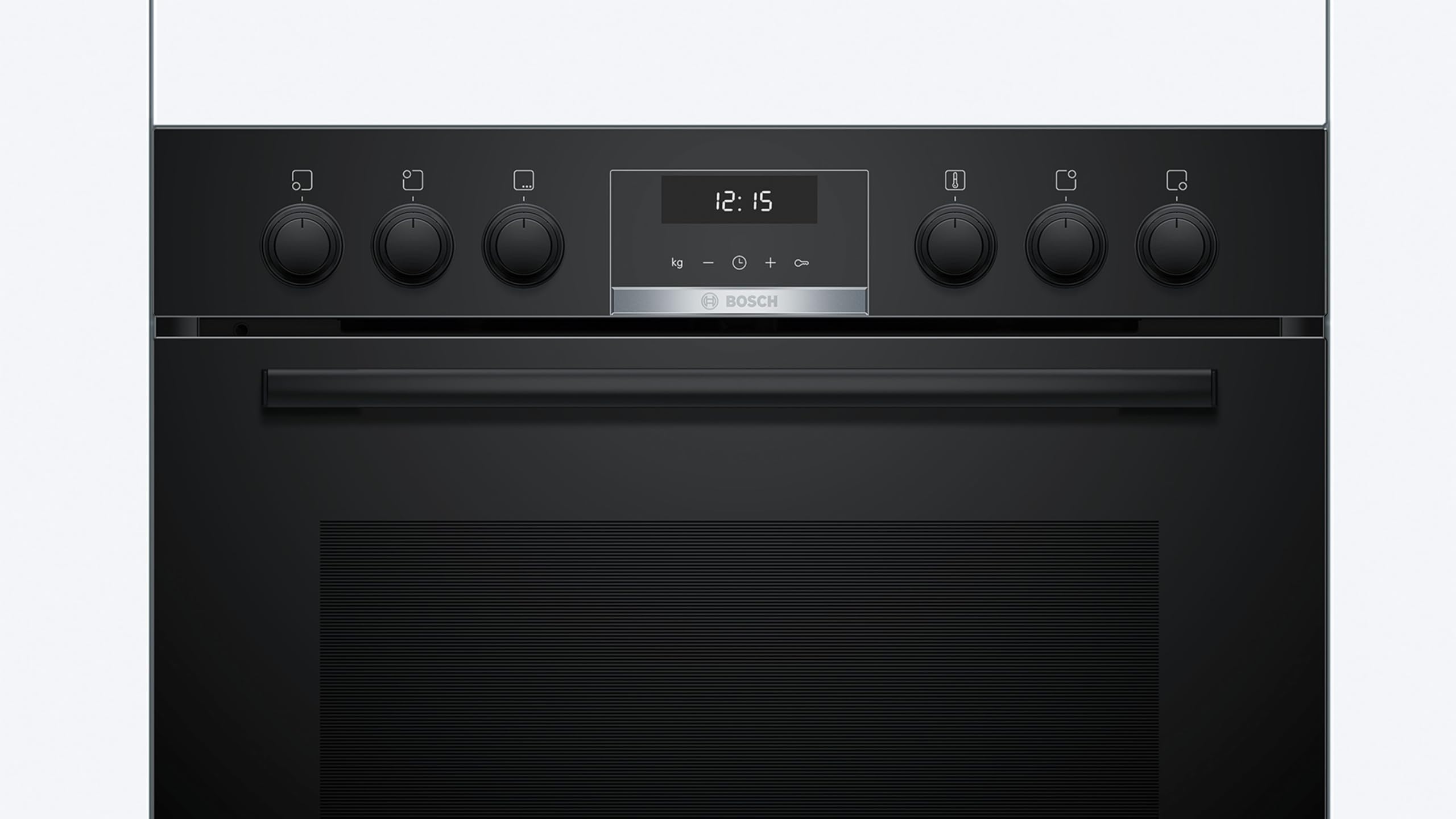Bosch HND615LS62 Einbauherd-Set 60 x 60 cm 3D Heißluft Hydrolyse LED Display Pizzastufe Induktionskochfeld Edelstahlrahmen