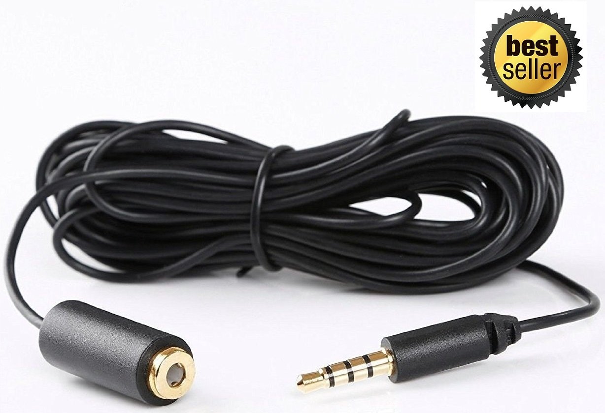 Miracle Sound Microphone Extension Cable 20 feet 6m Gold Plated for