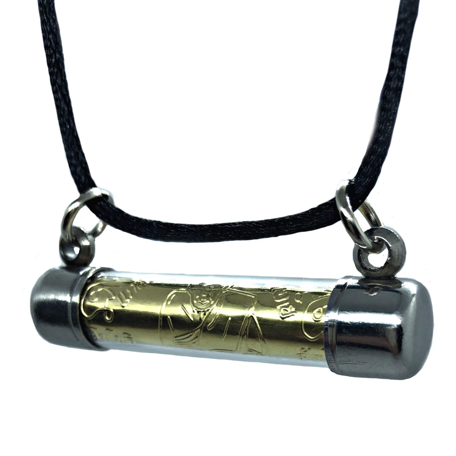 Origin SiamThai Encased Yant Embossed Prayer Buddhist Psalm Mantra Scroll | Blessed Amulet Pendant | Good Luck Love Protection Karma Necklace