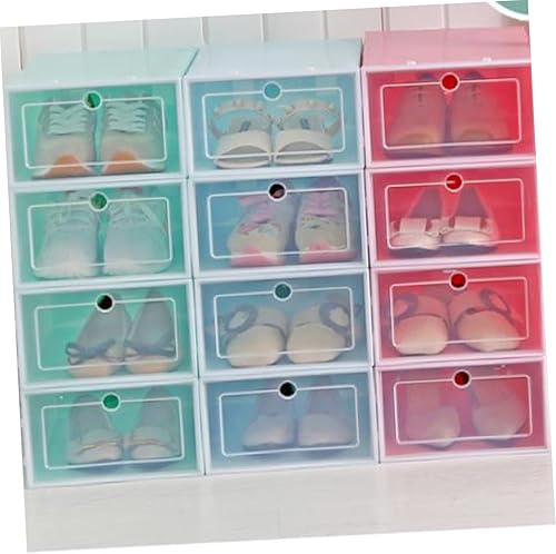 Miniatura 8 de Homoyoyo 6 contenedores de plástico para ropa, zapatero de plástico, contenedores de almacenamiento de ropa, cajones apilables, caja de zapatos