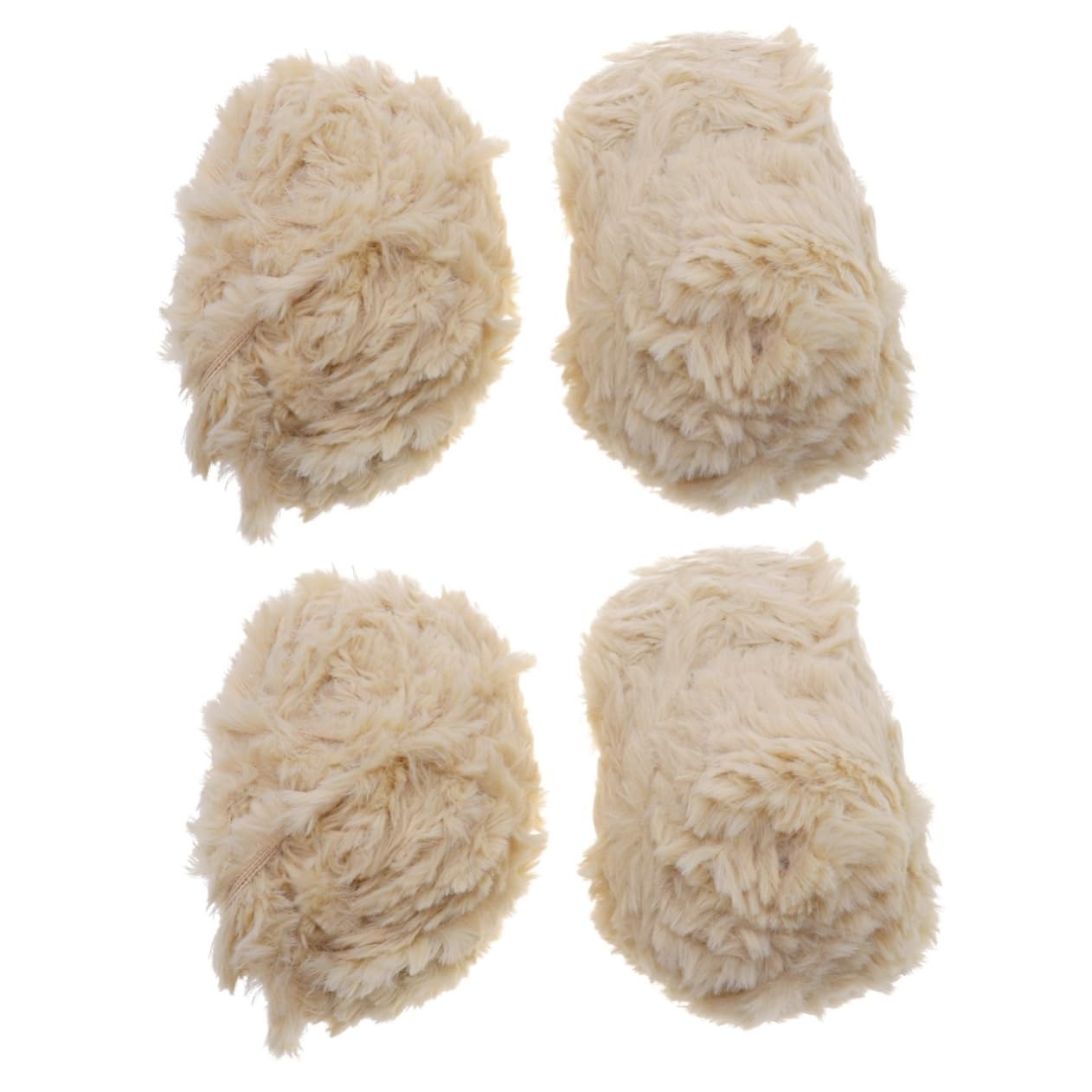 EXCEART 4pezzi Gomitoli Di Pelliccia Sintetica Lana Imitazione Filato Soffice e Fluffy Per Uncinetto e Maglia Per Sciarpe Cappelli e Coperte Antipilling e Comfort Autunno Inverno