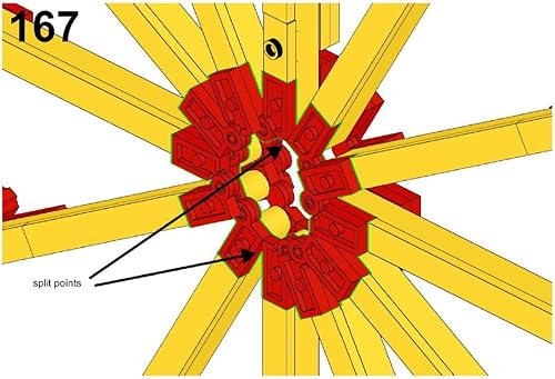 Miniatura 8 de PHYNEDI Fairground - Modelo de ladrillos de rueda grande compatible con Lego, parque de atracciones MOC, colección de construcción de bricolaje,