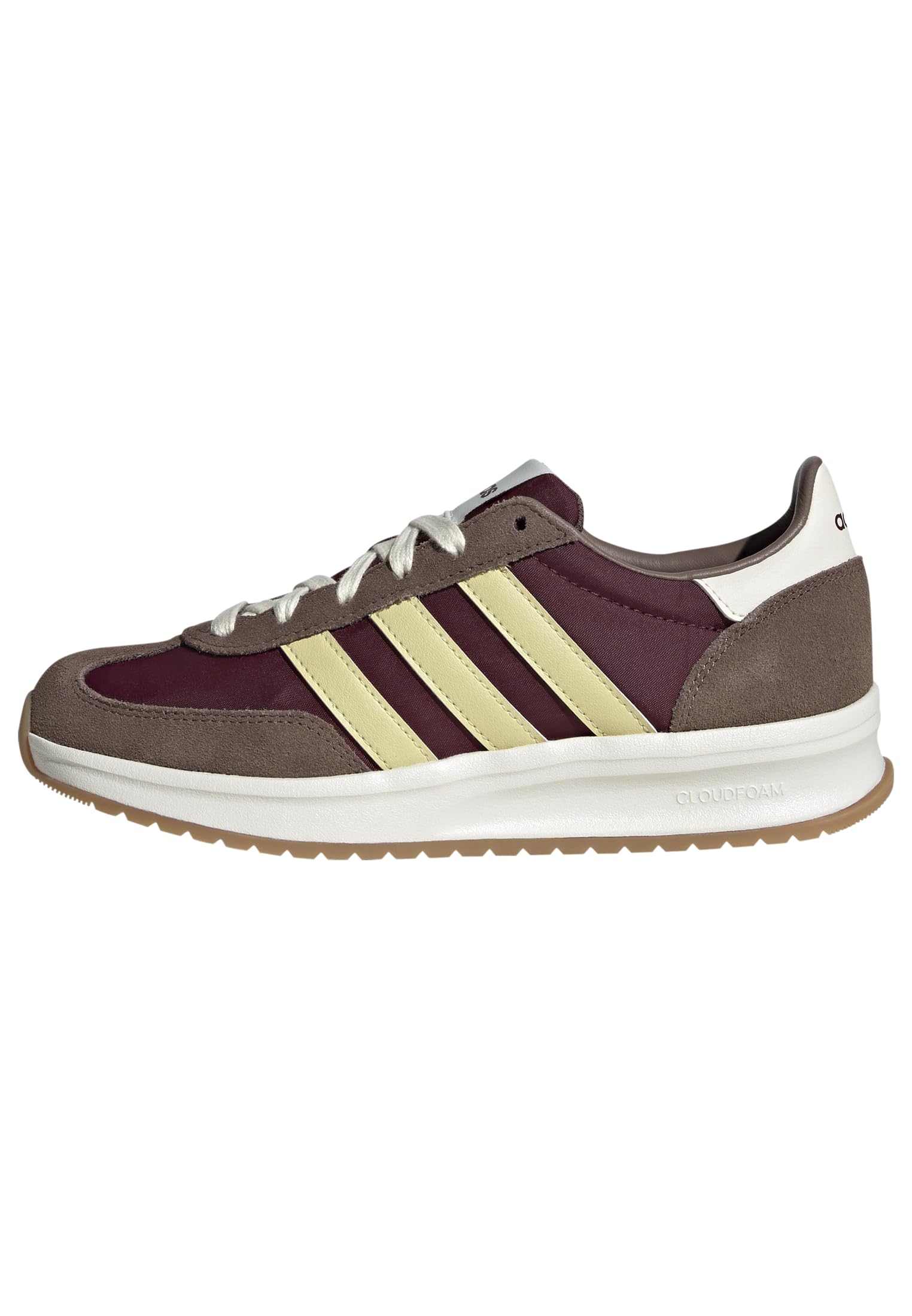 adidas Femme Run 70S 2.0 Shoes, Maroon/​Powder Yellow/​Earth Strata, 38 EU