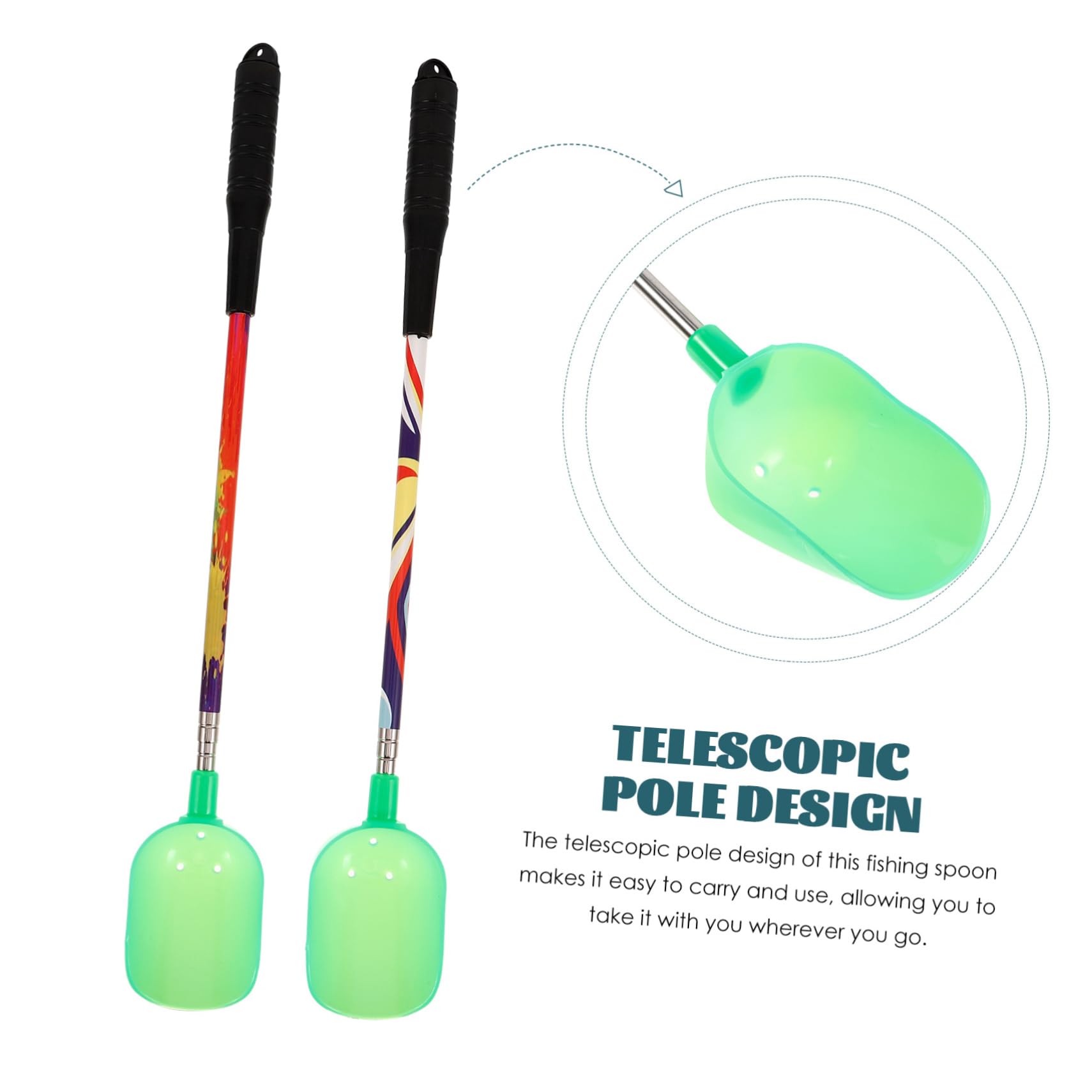 BESPORTBLE 10 Pièces Outil D'Appât De Pêche Portable Chargeur D'Appât De Pêche Chargeur De Carpe Matériel De Piège De Cuillère Support De Piège D'Appât De Support